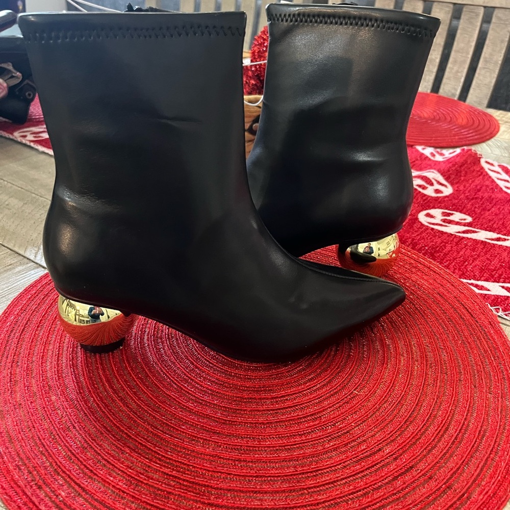 A New Day Women's Jaz Ball‎ Heel Stretch Ankle black Boots